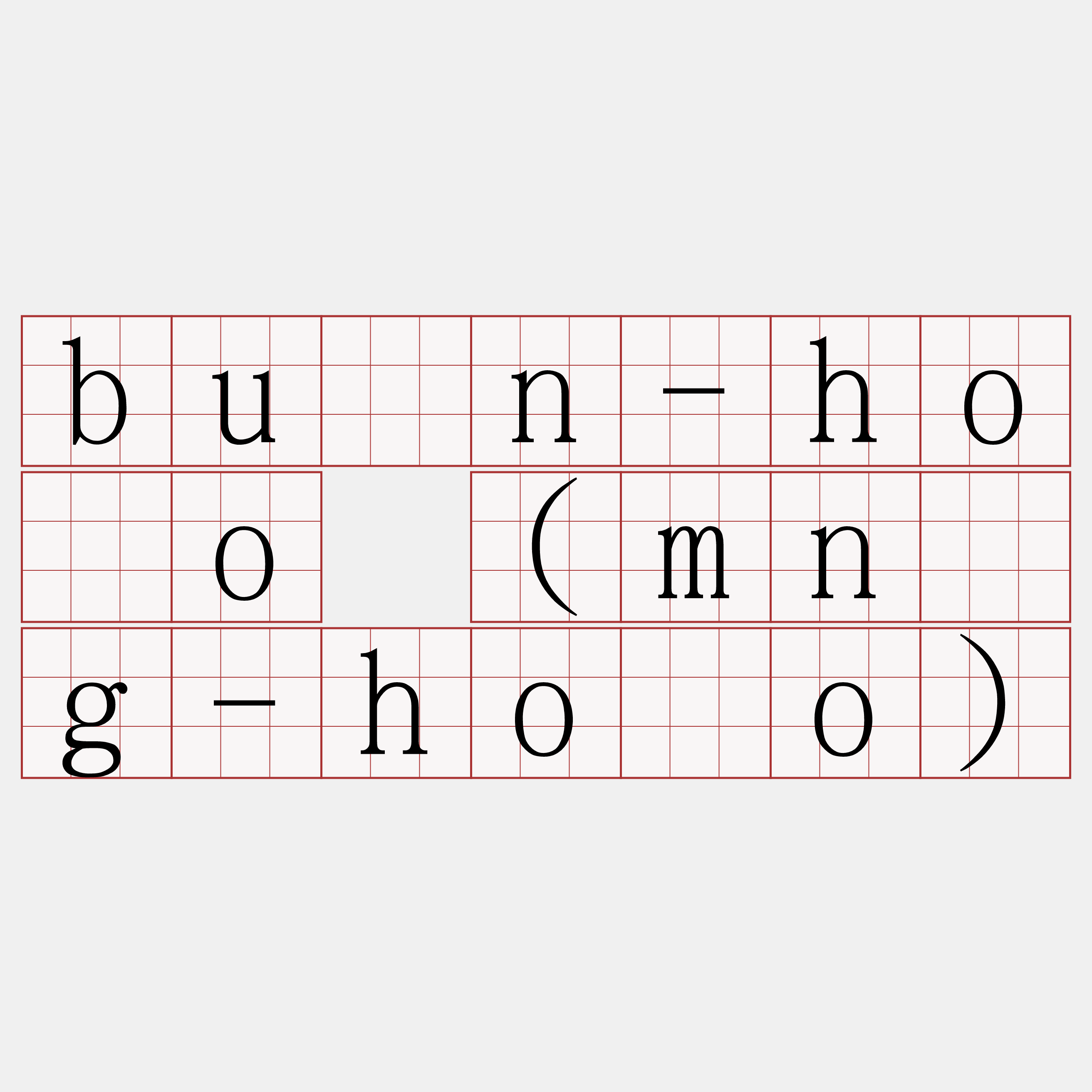 bûn-hōo (mn̂g-hōo)